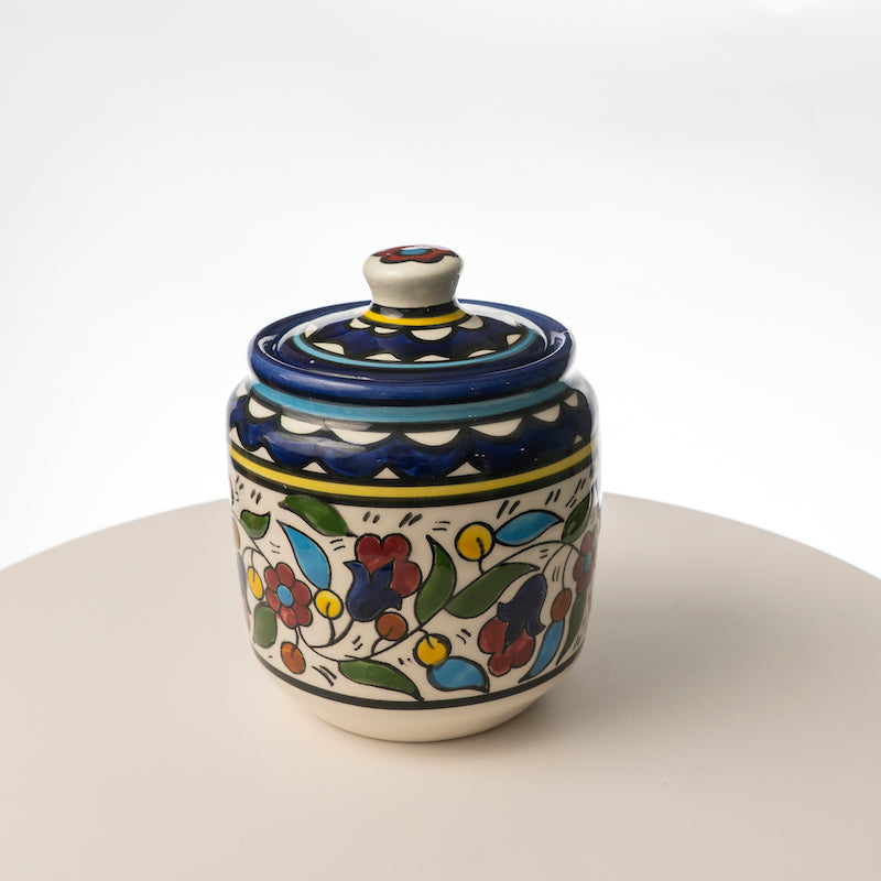 Floral Sugar Pot