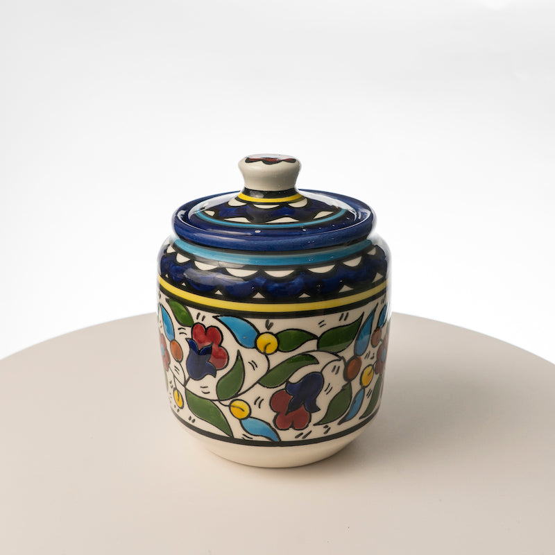 Floral Sugar Pot