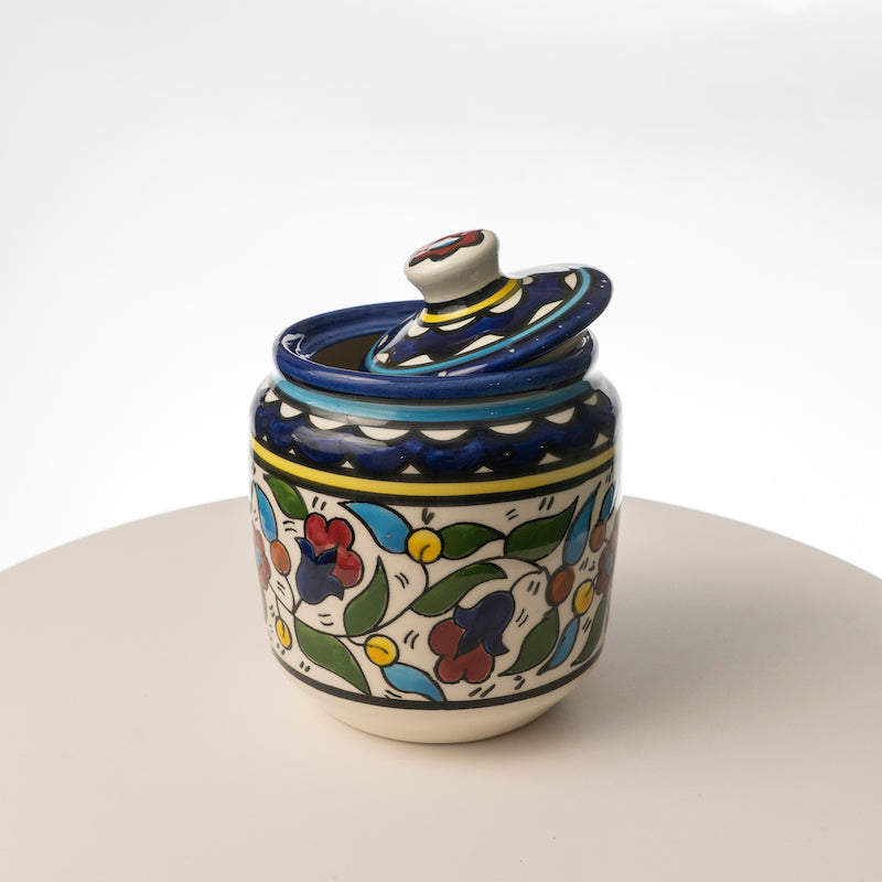 Floral Sugar Pot