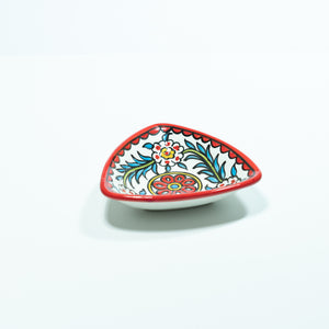 Triangular Floral Bowl
