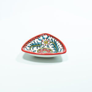 Triangular Floral Bowl