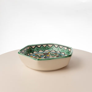 Hexagonal Floral Bowl