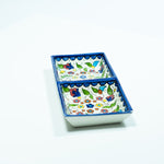 Load image into Gallery viewer, Rectangular Floral Snack Dish
