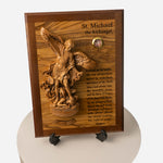 Load image into Gallery viewer, &#39;Defend Us In Battle&#39; St. Michael Plaque
