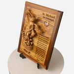 Load image into Gallery viewer, &#39;Defend Us In Battle&#39; St. Michael Plaque
